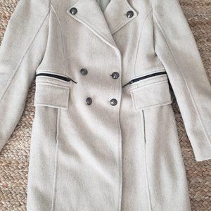 Zara Basic Wool Mlitary Style Coat